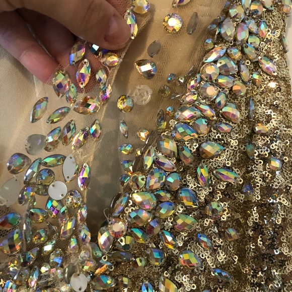 La Femme gold sequin dress - Picture 7 of 8